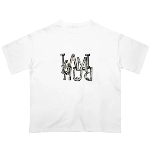 煌めくミラー文字 Oversized T-Shirt