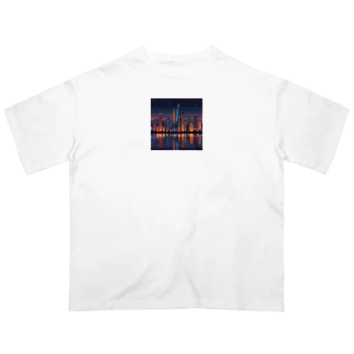 夜景 オーバーサイズTシャツ