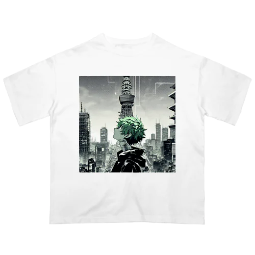 Cyberpunk_003 Tokyo boy 001 オーバーサイズTシャツ