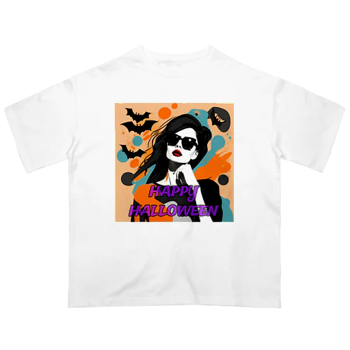 Happy Halloweenの女 オーバーサイズTシャツ