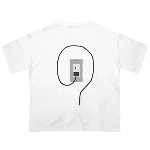 電源ペタペタ Oversized T-Shirt