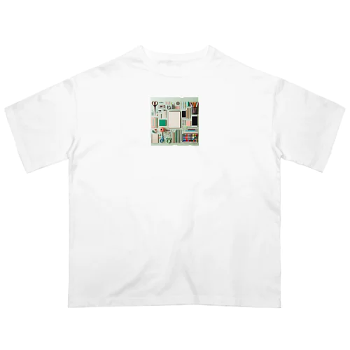 文房具大好き❤緑色03 Oversized T-Shirt