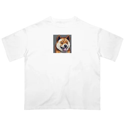 ドット絵の犬 オーバーサイズTシャツ