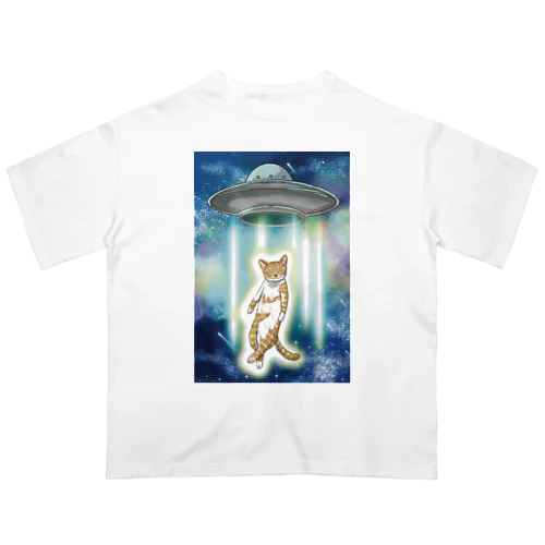 UFOと猫 オーバーサイズTシャツ