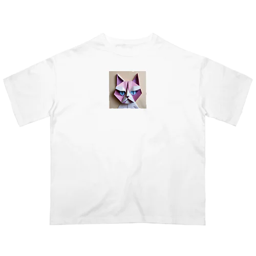 折り紙アニマル・ワシ猫ですねん！ オーバーサイズTシャツ