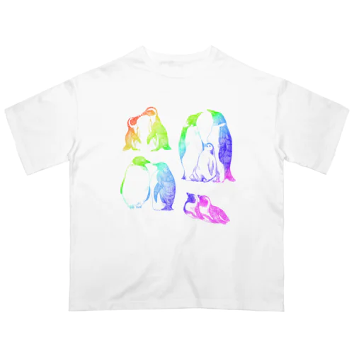 カラフルペンギン オーバーサイズTシャツ