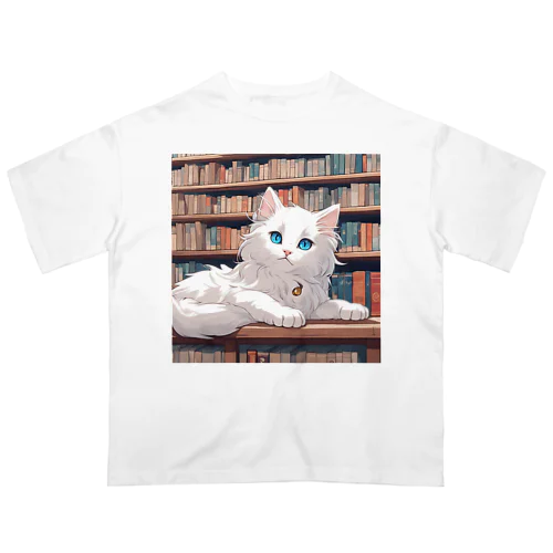 図書室の番猫03 オーバーサイズTシャツ