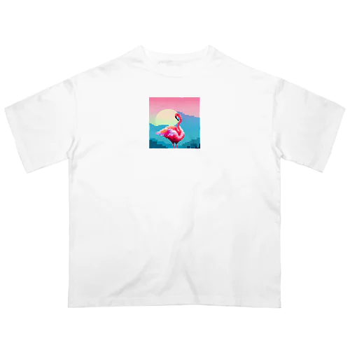 夕暮れに舞うピンクの優雅 Oversized T-Shirt