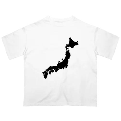 日本地図 オーバーサイズTシャツ