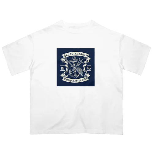 US navy Oversized T-Shirt