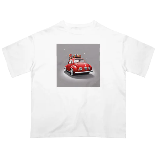 あかい車グッツ オーバーサイズTシャツ