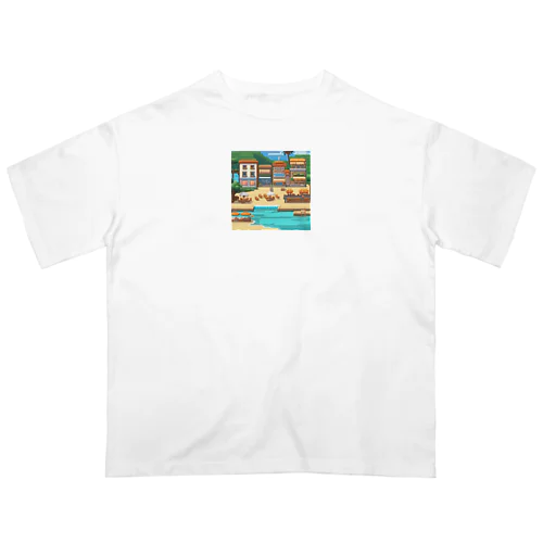 海のリゾート オーバーサイズTシャツ