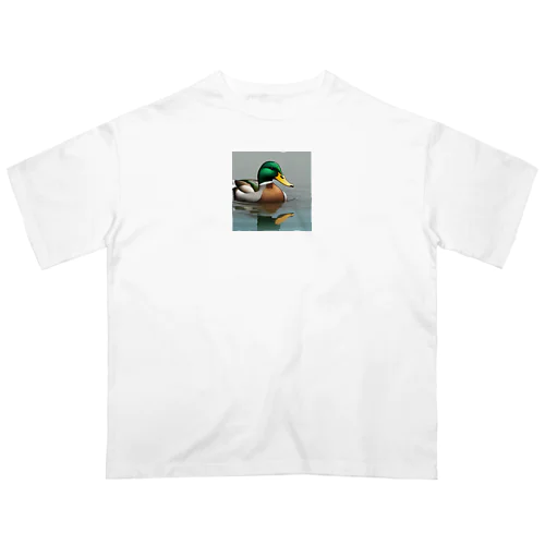 オシドリ (Mallard Duck) Oversized T-Shirt