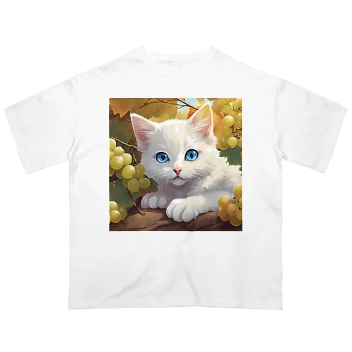 葡萄畑の番猫02 オーバーサイズTシャツ