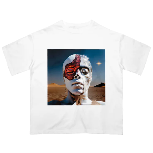 砂漠の砂時計守: Desert Sandglass Guardian Oversized T-Shirt