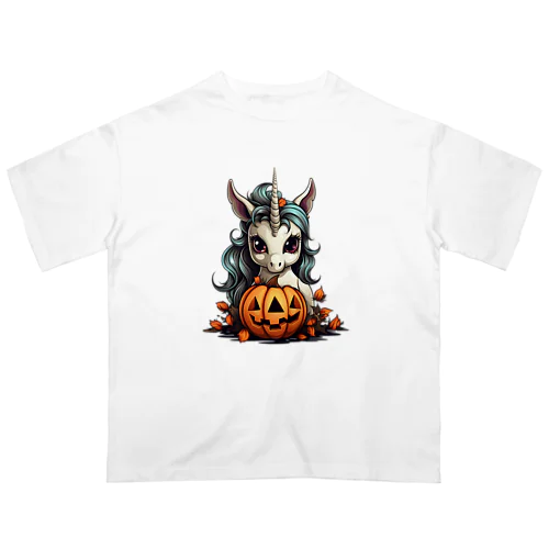 ユニコーンもハロウイン オーバーサイズTシャツ