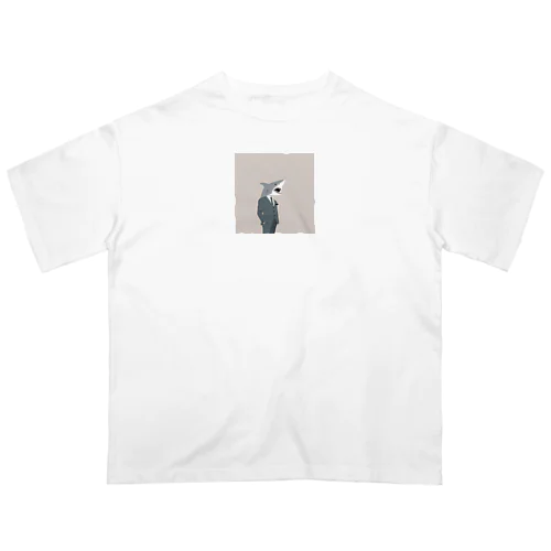 トップ営魚マンさめお Oversized T-Shirt