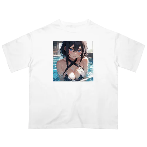 セクシー水着のお姉さん1 オーバーサイズTシャツ