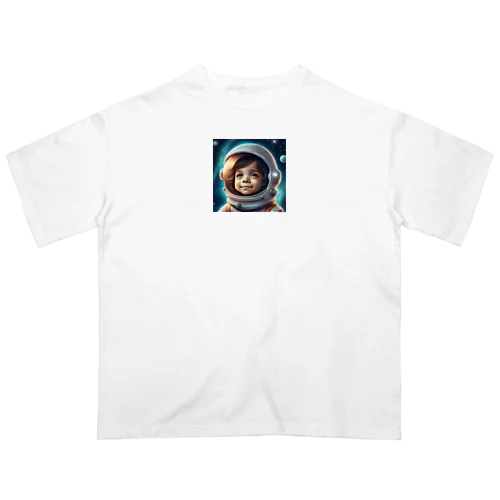 可愛い宇宙飛行士 オーバーサイズTシャツ