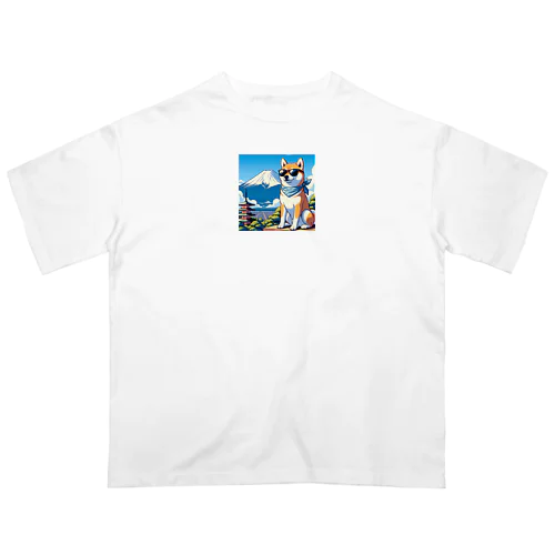 サングラス犬　【銀次郎】 Oversized T-Shirt
