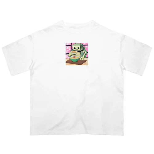 札幌ラーメンを愛するロボ Oversized T-Shirt