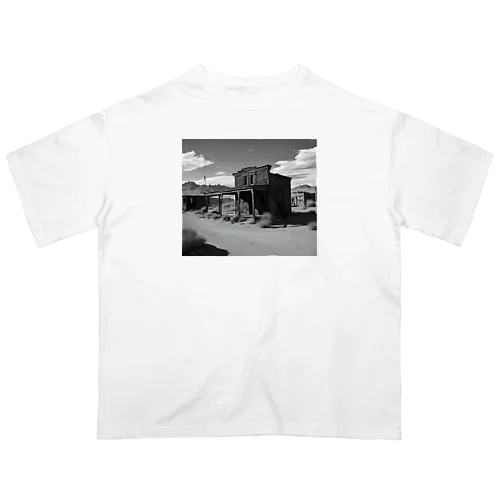 "Nostalgia Ville：さびれた町の魅力を感じるグッズ" Oversized T-Shirt