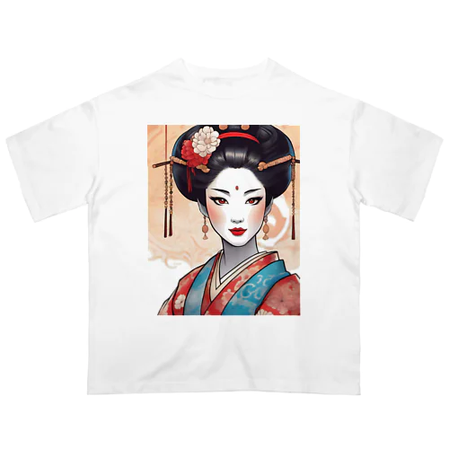 Japanese Courtesan Bloom Tee ”Geisha” オーバーサイズTシャツ