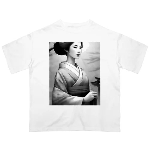 Japanese Courtesan Bloom Tee ”Geisha” オーバーサイズTシャツ