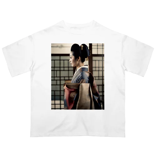 Japanese Courtesan Bloom Tee ”Geisha” オーバーサイズTシャツ