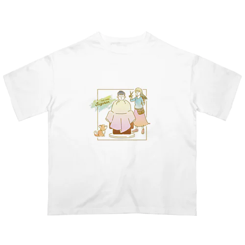 床屋さんTシャツ Oversized T-Shirt