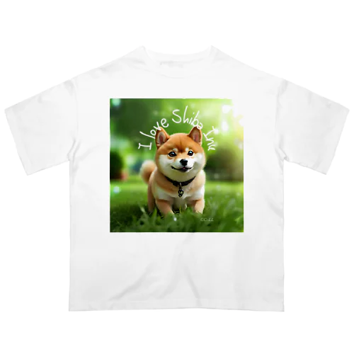 【柴犬】フォトリアル Oversized T-Shirt