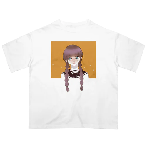 三つ編みのあの子 Oversized T-Shirt