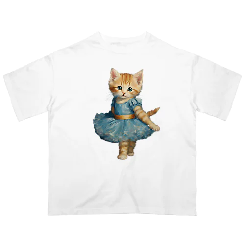 バレリーナの子猫 オーバーサイズTシャツ