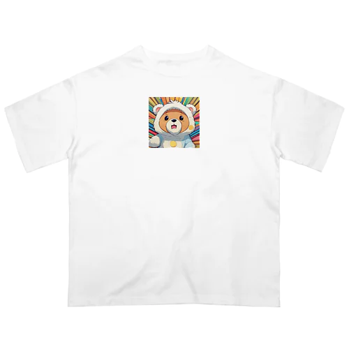 被りものクマちゃん オーバーサイズTシャツ