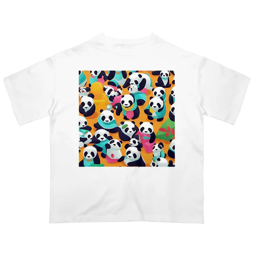 PANDAグラフィック オーバーサイズTシャツ