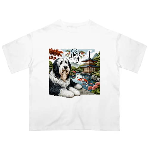 ビアデッドコリーの日本風景コレクション Oversized T-Shirt