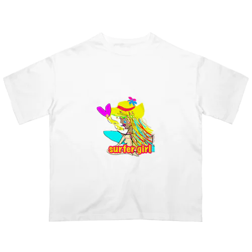 サーファーガール オーバーサイズTシャツ