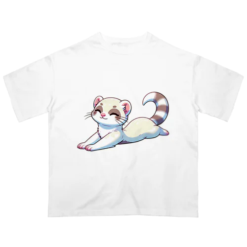 のんびりフェレットちゃん🐾 オーバーサイズTシャツ