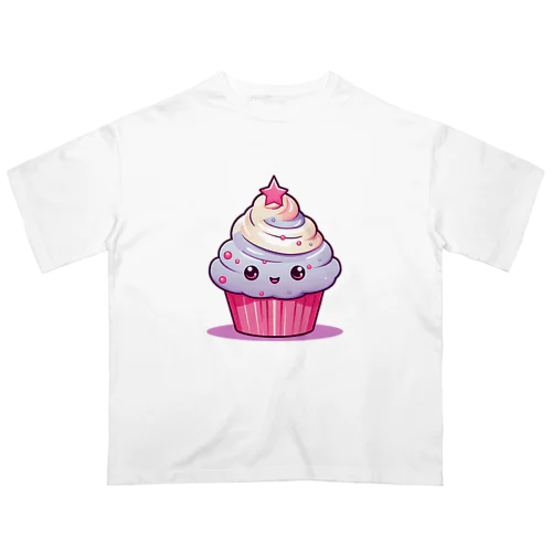 可愛いカップケーキ Oversized T-Shirt