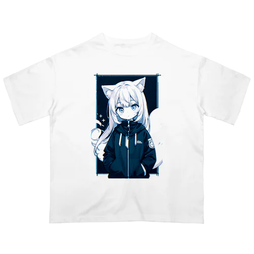 猫耳の女の子 Oversized T-Shirt