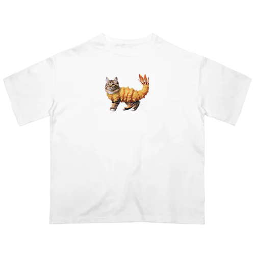 天ぷら猫 オーバーサイズTシャツ