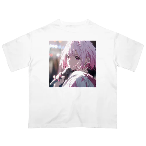 ステージ上の歌姫の輝き Oversized T-Shirt