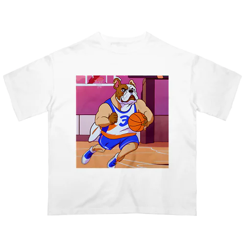 バスケットボールプレイヤーブル オーバーサイズTシャツ