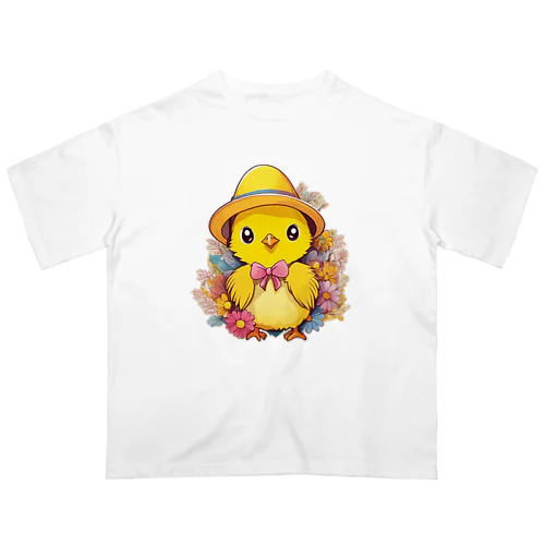 ひよこのお出かけ オーバーサイズTシャツ