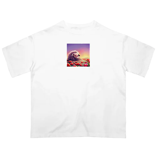 ドット絵ハリネズミ Oversized T-Shirt