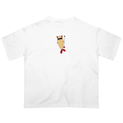 Shrimp Cat Oversized T-Shirt