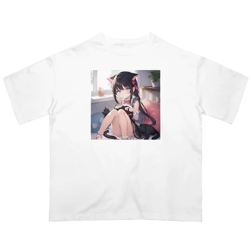 にゃんこコスプレ オーバーサイズTシャツ