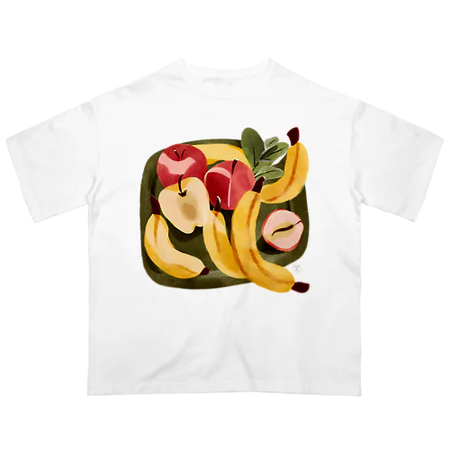 豊楽（ほうらく）　-りんごとバナナ- Oversized T-Shirt