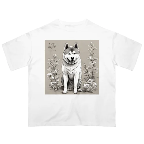 秋田犬１ Oversized T-Shirt