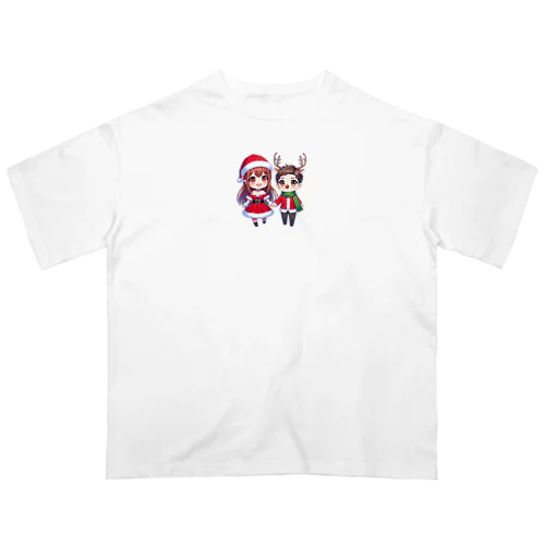 サンタ子ちゃんと鹿くん Oversized T-Shirt